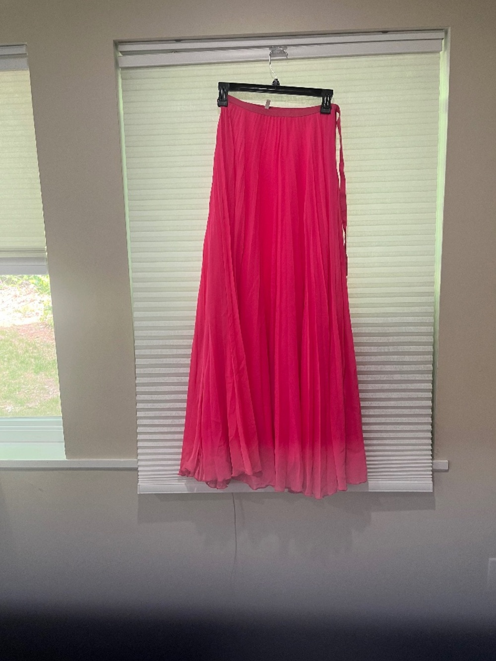 Schumacher maxi pink pleated skirt